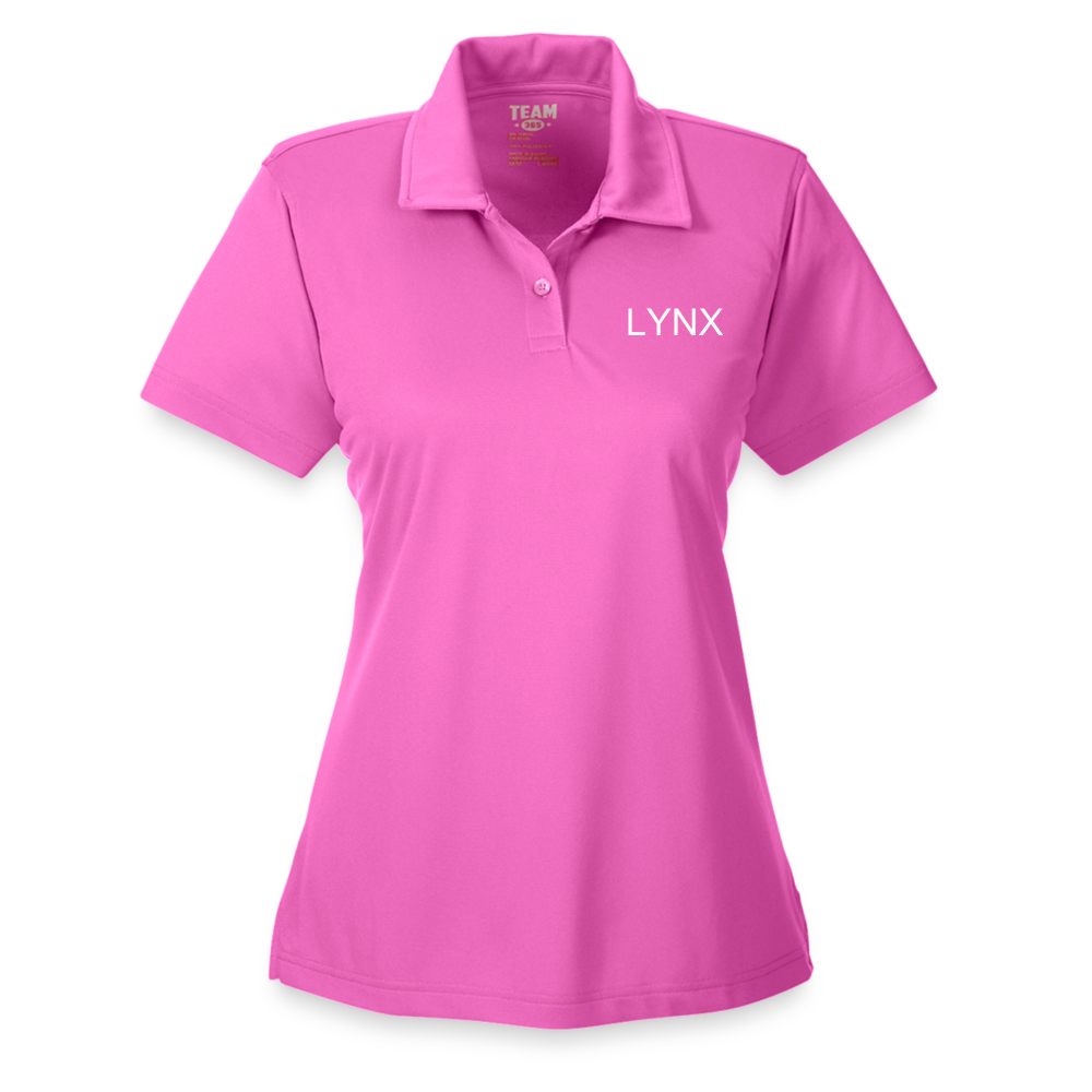 LYNX Text Ladies' Command Snag Protection Polo -  pink