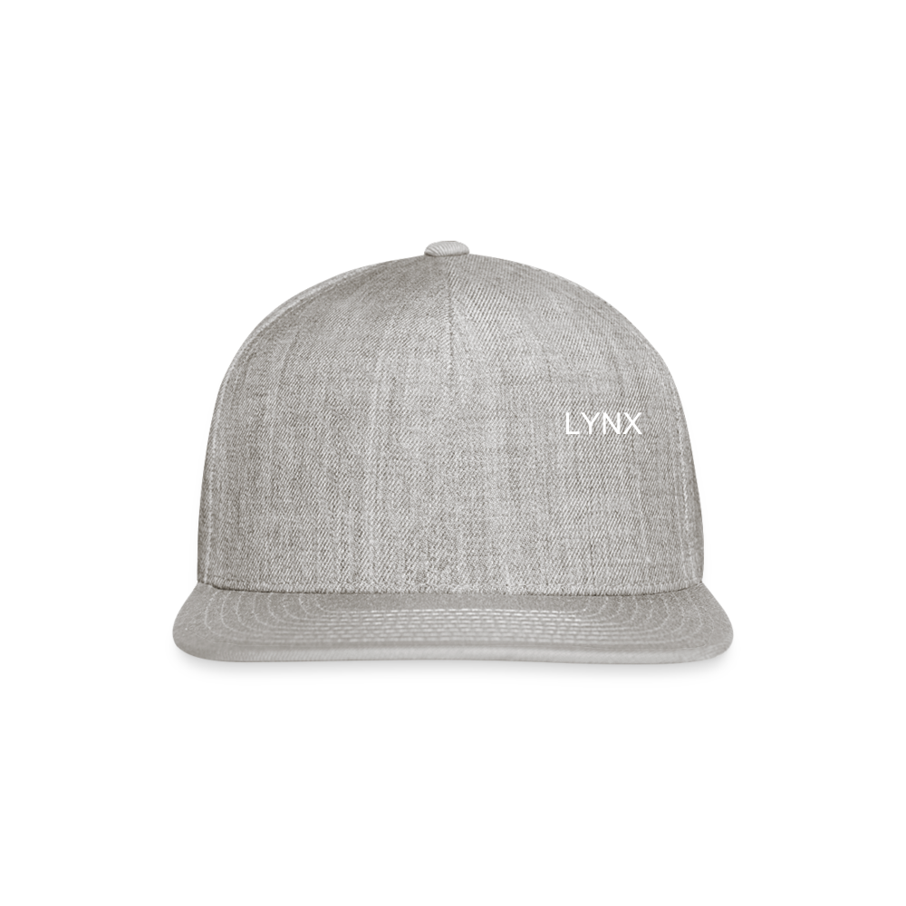 LYNX Text Snapback Baseball Cap - heather gray