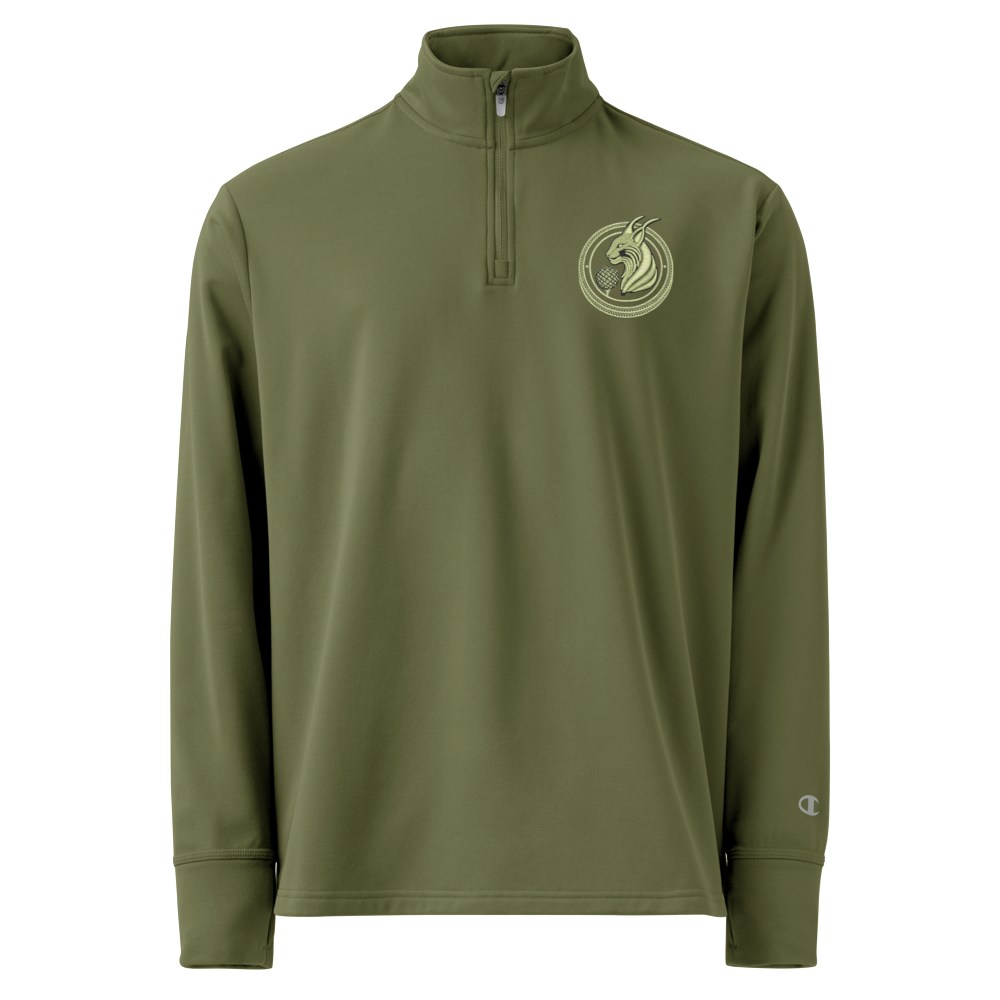 Medallion Lynx Quarter zip pullover