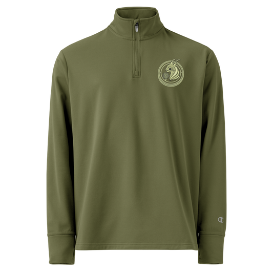 Medallion Lynx Quarter zip pullover