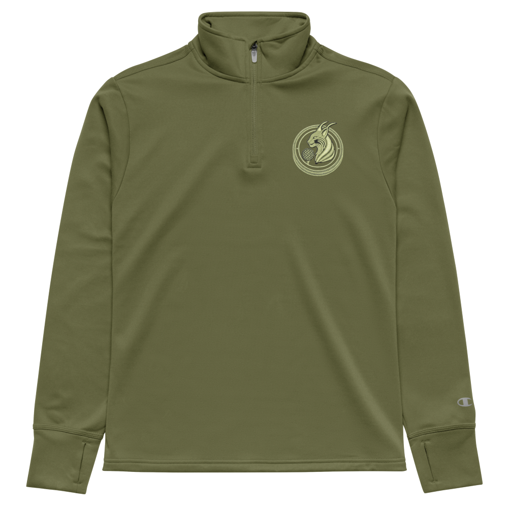 Medallion Lynx Quarter zip pullover