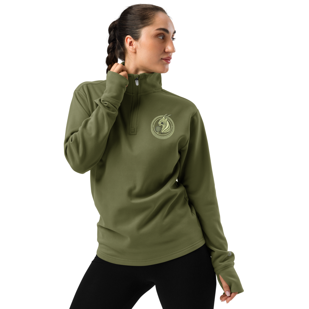 Medallion Lynx Quarter zip pullover